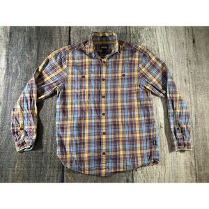 Patagonia Organic Flannel Cotton Long Sleeve Shirt Mens Med Check Button
